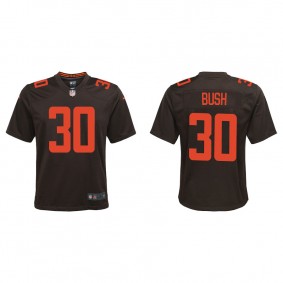 Youth Cleveland Browns Devin Bush Brown Alternate Game Jersey