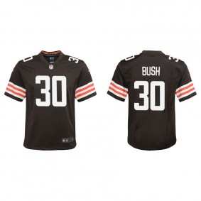 Youth Cleveland Browns Devin Bush Brown Game Jersey