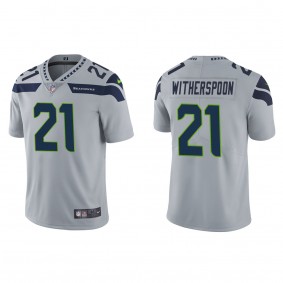 Men's Seattle Seahawks Devon Witherspoon Gray 2023 NFL Draft Vapor Limited Jersey