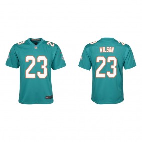 Youth Miami Dolphins Jeff Wilson Aqua Game Jersey