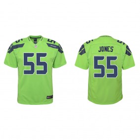 Youth Seattle Seahawks Dre'mont Jones Green Alternate Game Jersey