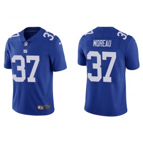 Men's New York Giants Fabian Moreau Blue Vapor Limited Jersey