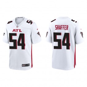 Men's Atlanta Falcons Justin Shaffer White Game Jersey