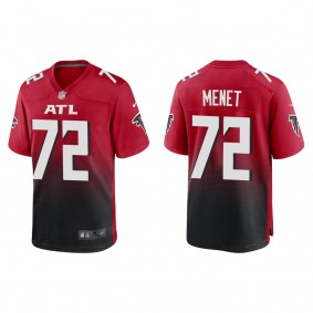 Men's Atlanta Falcons Michal Menet Red Game Jersey