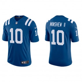 Men's Gardner Minshew II Indianapolis Colts Royal Vapor Limited Jersey