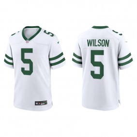 Men's New York Jets Garrett Wilson White Legacy Game Jersey