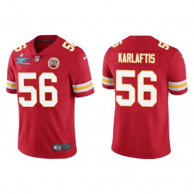 George Karlaftis Men's Kansas City Chiefs Super Bowl LVII Red Vapor Limited Jersey