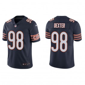 Men's Chicago Bears Gervon Dexter Navy 2023 NFL Draft Vapor Limited Jersey