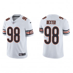 Men's Chicago Bears Gervon Dexter White 2023 NFL Draft Vapor Limited Jersey