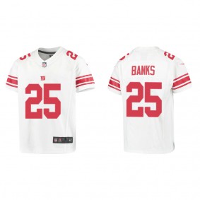 Youth New York Giants Deonte Banks White Game Jersey