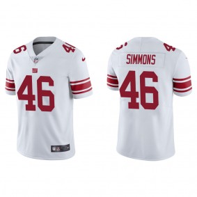 Men's New York Giants Isaiah Simmons White Vapor Limited Jersey