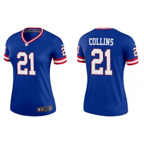 Women's New York Giants Landon Collins Royal Classic Legend Jersey