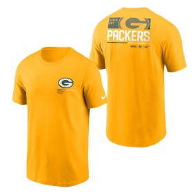 Men's Green Bay Packers Gold Team Incline T-Shirt