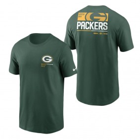 Men's Green Bay Packers Green Team Incline T-Shirt