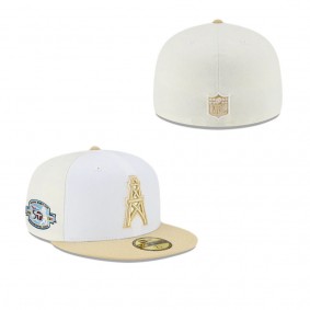 Houston Oilers Just Caps Drop 25 59FIFTY Fitted Hat
