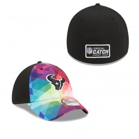 Men's Houston Texans Pink 2023 NFL Crucial Catch 39THIRTY Flex Hat