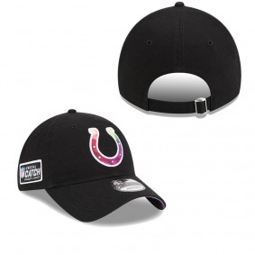 Men's Indianapolis Colts Black 2023 NFL Crucial Catch 9TWENTY Adjustable Hat