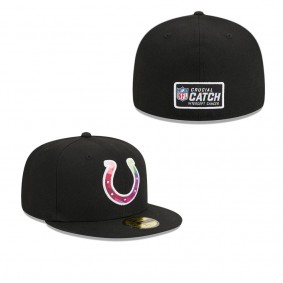 Men's Indianapolis Colts Black 2023 NFL Crucial Catch 59FIFTY Fitted Hat
