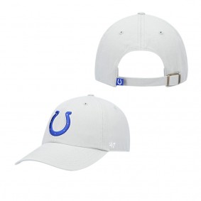 Men's Indianapolis Colts Gray Secondary Clean Up Adjustable Hat
