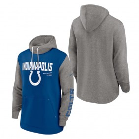 Men's Indianapolis Colts Nike Royal Fashion Color Block Pullover Hoodie