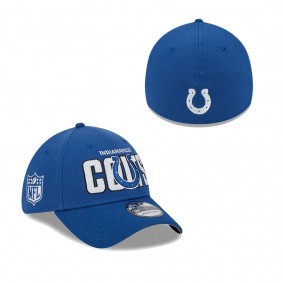 Men's Indianapolis Colts Royal 2023 NFL Draft 39THIRTY Flex Hat
