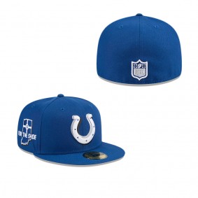 Men's Indianapolis Colts Royal 2024 NFL Draft 59FIFTY Fitted Hat