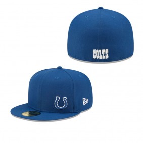 Men's Indianapolis Colts Royal Flawless 59FIFTY Fitted Hat