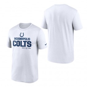 Men's Indianapolis Colts Nike White Legend Community Performance T-Shirt