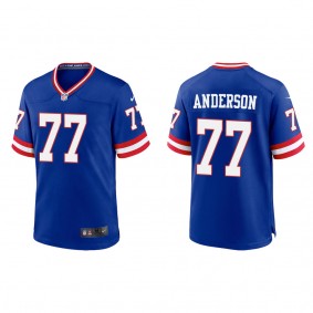 Men's New York Giants Jack Anderson Royal Classic Game Jersey