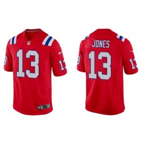 Men's New England Patriots Jack Jones Red Alternate Game Jersey