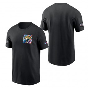 Men's Jacksonville Jaguars Black 2023 NFL Crucial Catch Sideline Tri-Blend T-Shirt