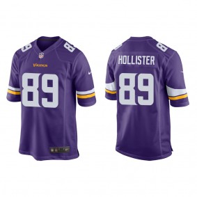 Men's Minnesota Vikings Jacob Hollister Purple Game Jersey