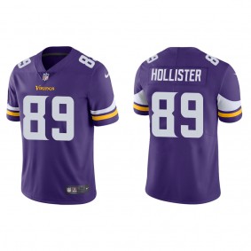 Men's Minnesota Vikings Jacob Hollister Purple Vapor Limited Jersey