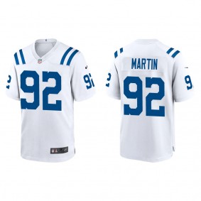 Men's Indianapolis Colts Jacob Martin White Game Jersey