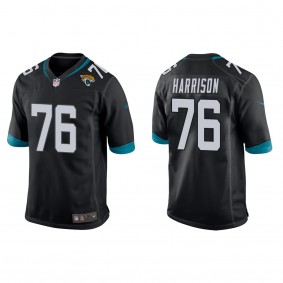 Men's Jacksonville Jaguars Anton Harrison Black 2023 NFL Draft Game Jersey