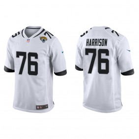 Men's Jacksonville Jaguars Anton Harrison White 2023 NFL Draft Game Jersey