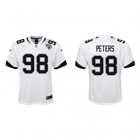 Youth Jacksonville Jaguars Corey Peters White Game Jersey