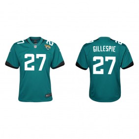 Youth Jacksonville Jaguars Tyree Gillespie Teal Game Jersey