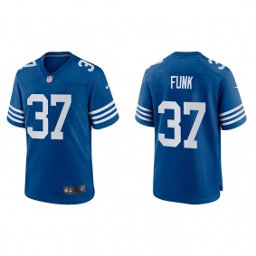 Men's Indianapolis Colts Jake Funk Royal Alternate Game Jersey