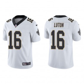 Men's New Orleans Saints Jake Luton White Vapor Limited Jersey
