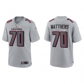 Jake Matthews Atlanta Falcons Gray Atmosphere Fashion Game Jersey