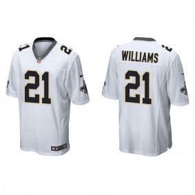 Men's Jamaal Williams New Orleans Saints White Game Jersey