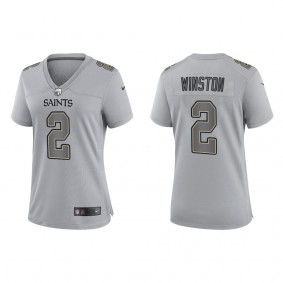 Jameis Winston Women's New Orleans Saints Gray Atmosphere Fashion Game Jersey