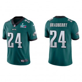James Bradberry Men's Philadelphia Eagles Super Bowl LVII Green Vapor Limited Jersey