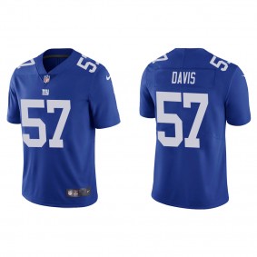 Men's Jarrad Davis New York Giants Blue Vapor Limited Jersey