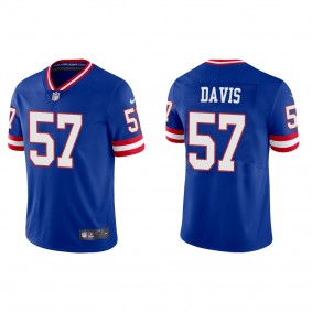 Men's Jarrad Davis New York Giants Royal Classic Vapor Limited Jersey