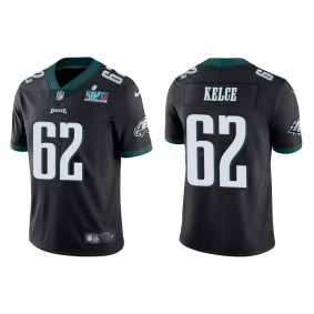 Jason Kelce Men's Philadelphia Eagles Super Bowl LVII Black Vapor Limited Jersey
