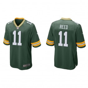 Men's Green Bay Packers Jayden Reed Green 2023 NFL Draft Game Jersey