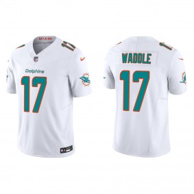 Men's Miami Dolphins Jaylen Waddle White Vapor F.U.S.E. Limited Jersey
