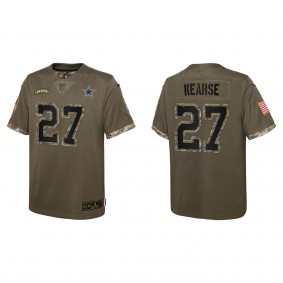 Jayron Kearse Youth Dallas Cowboys Olive 2022 Salute To Service Limited Jersey